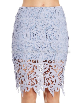 Venetian Periwinkle Lace Skirt